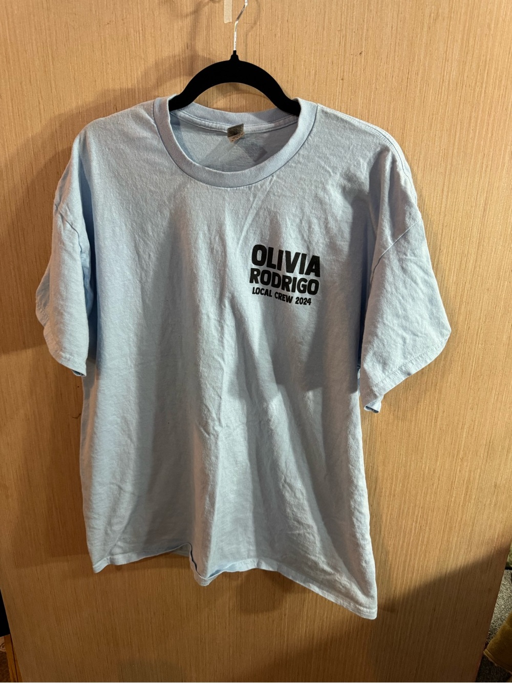 Gildan Light Blue Olivia Rodrigo Local Crew Graphic Tee Size XL